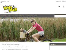 Tablet Screenshot of fahrradverleih-bikesandmore.de